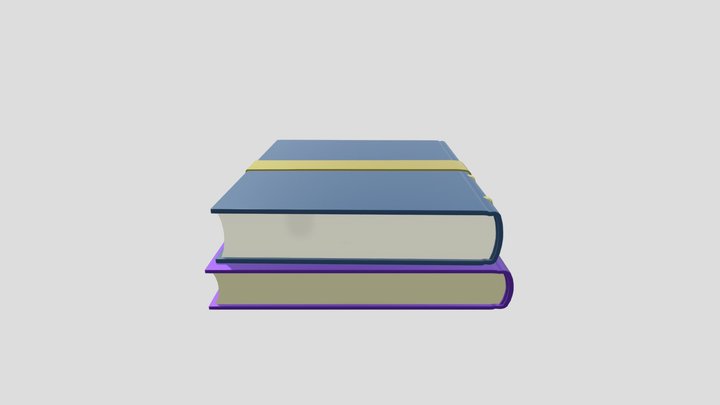Book Stack 3D Model
