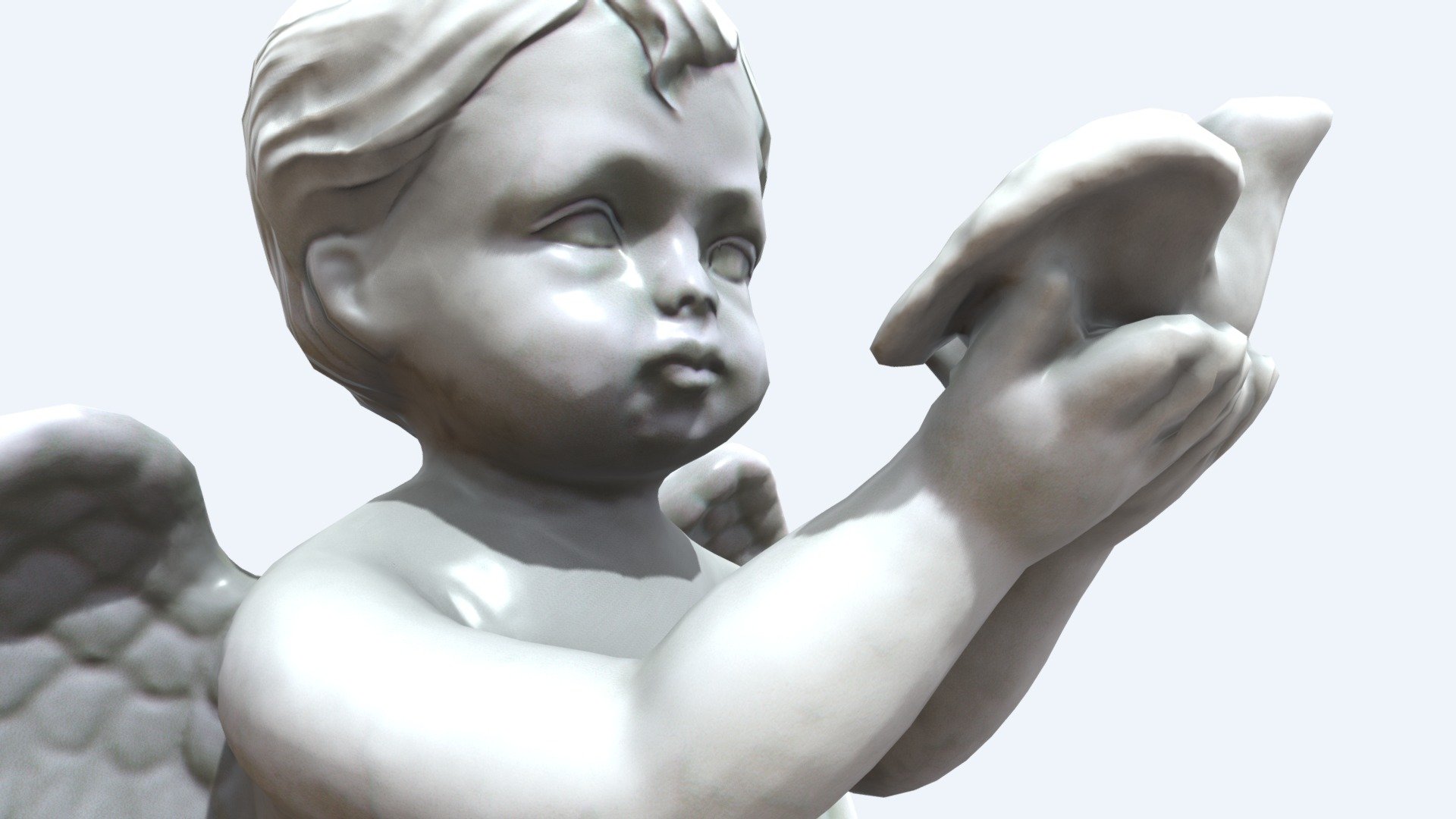 Baby Angel Statue Buy Royalty Free 3D model by digikstudio [e5b5e01
