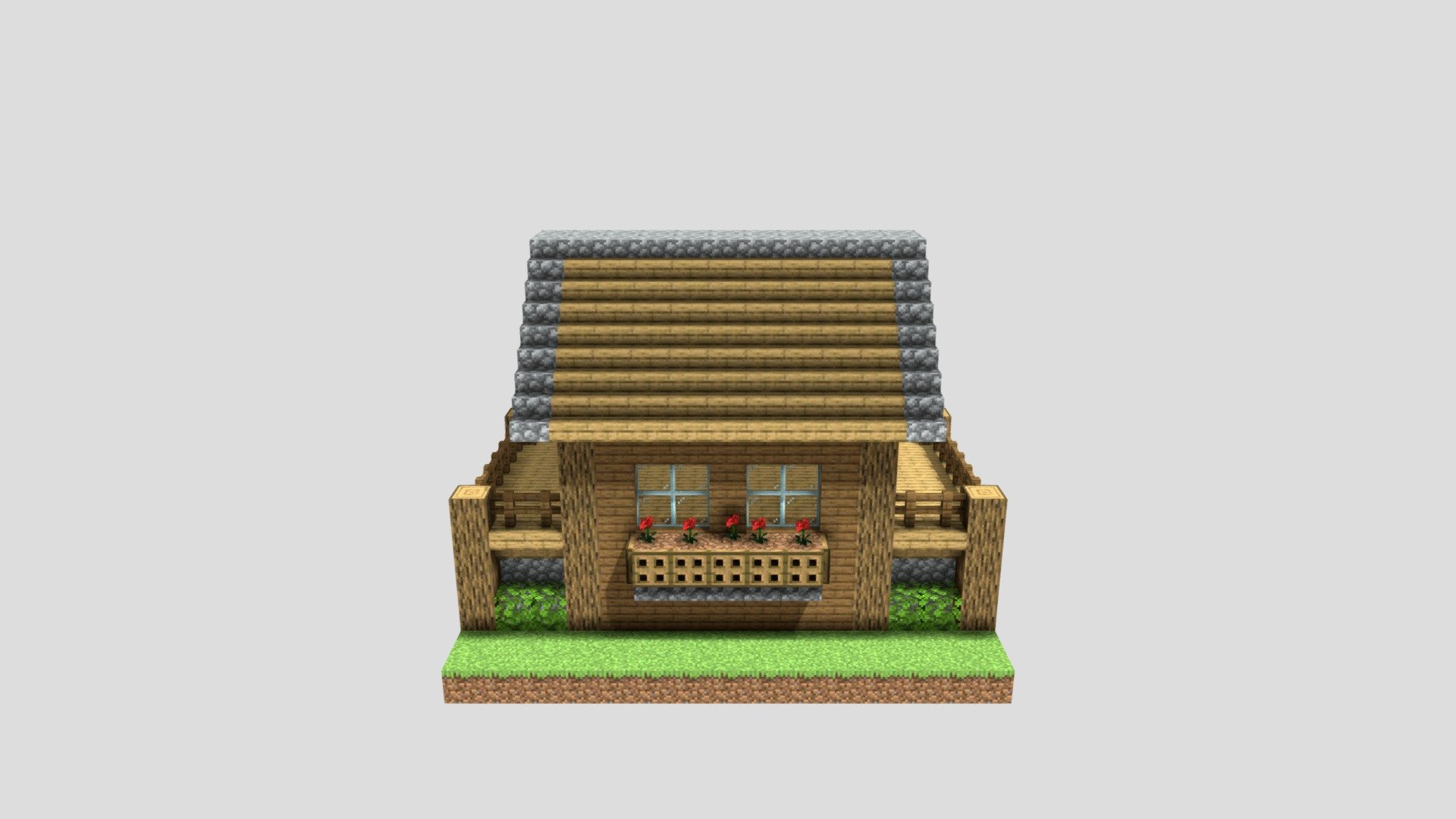 Постройка Небольшой Дом в Minecraft