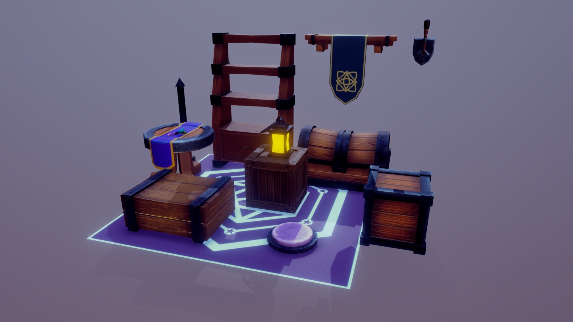 Stylized Props - 3D model by N0xAeterna [e5b6487] - Sketchfab