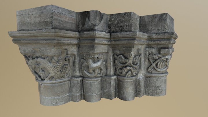 Chapiteau1 Basilique Avesnières 3D Model