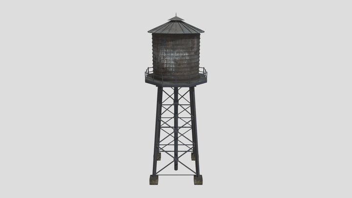 Water Tower 3D Model