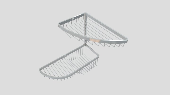 WallMount bathroom Shelf – Free 3D Model STL