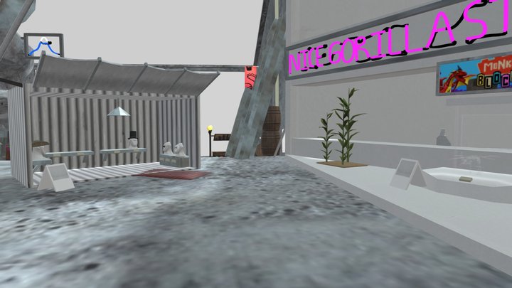 Gorilla Tag Fall City 3D Model