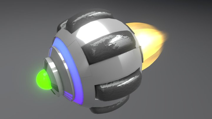 Sci-fi Jet engine 3D Model