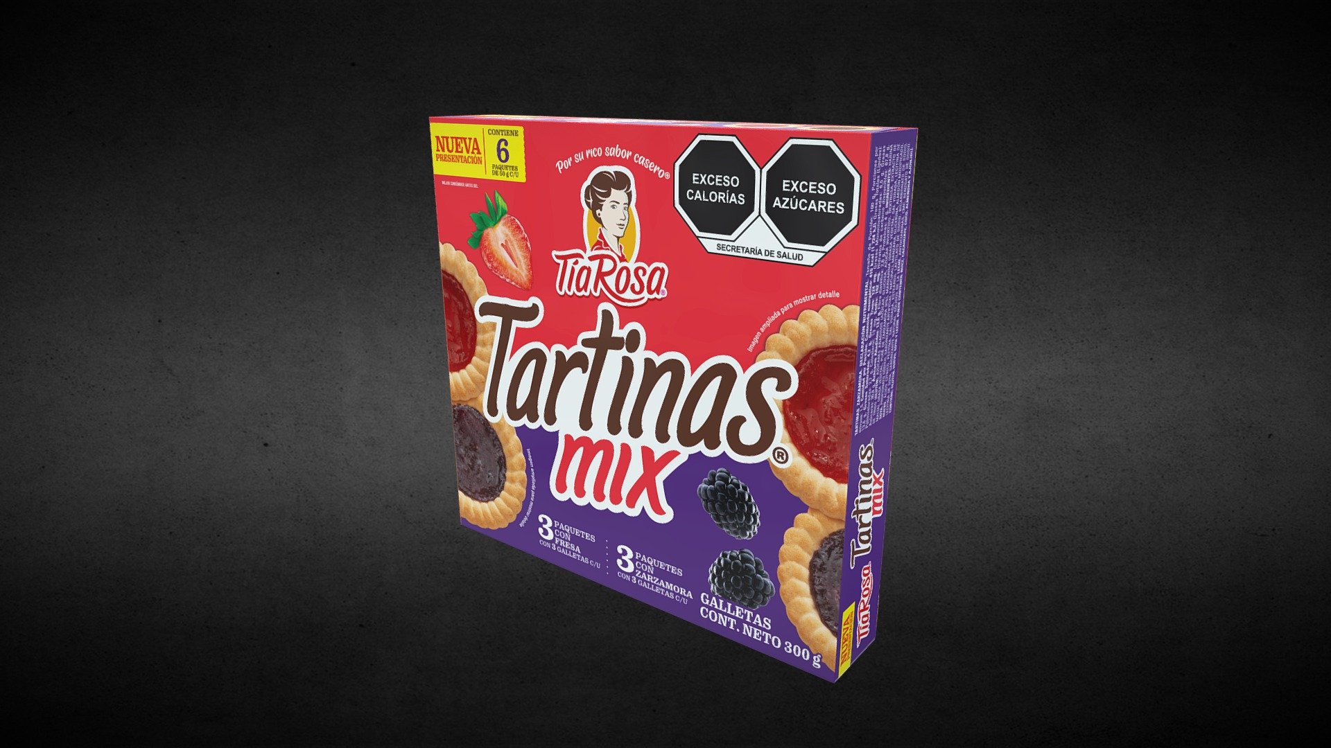 Tía Rosa, Galletas Tartinas MIX 300g - 3D model by Bimbo (@BimboPanes
