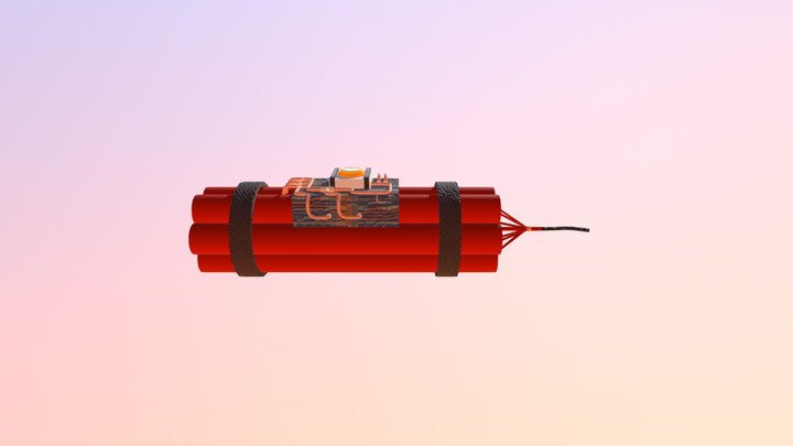Steampunk Dynamite Animation 3D Model