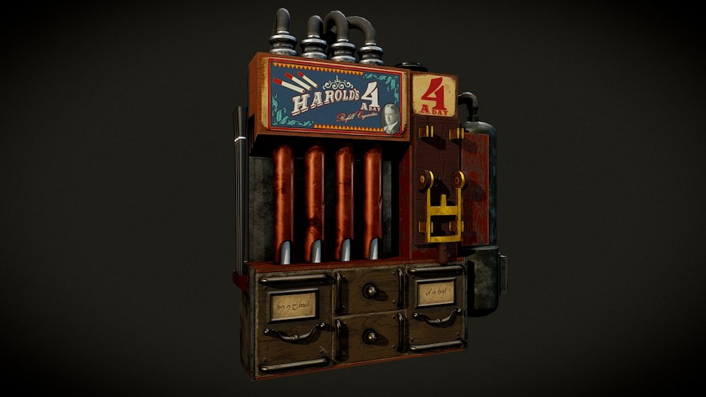 Steampunk Cigarette Dispenser