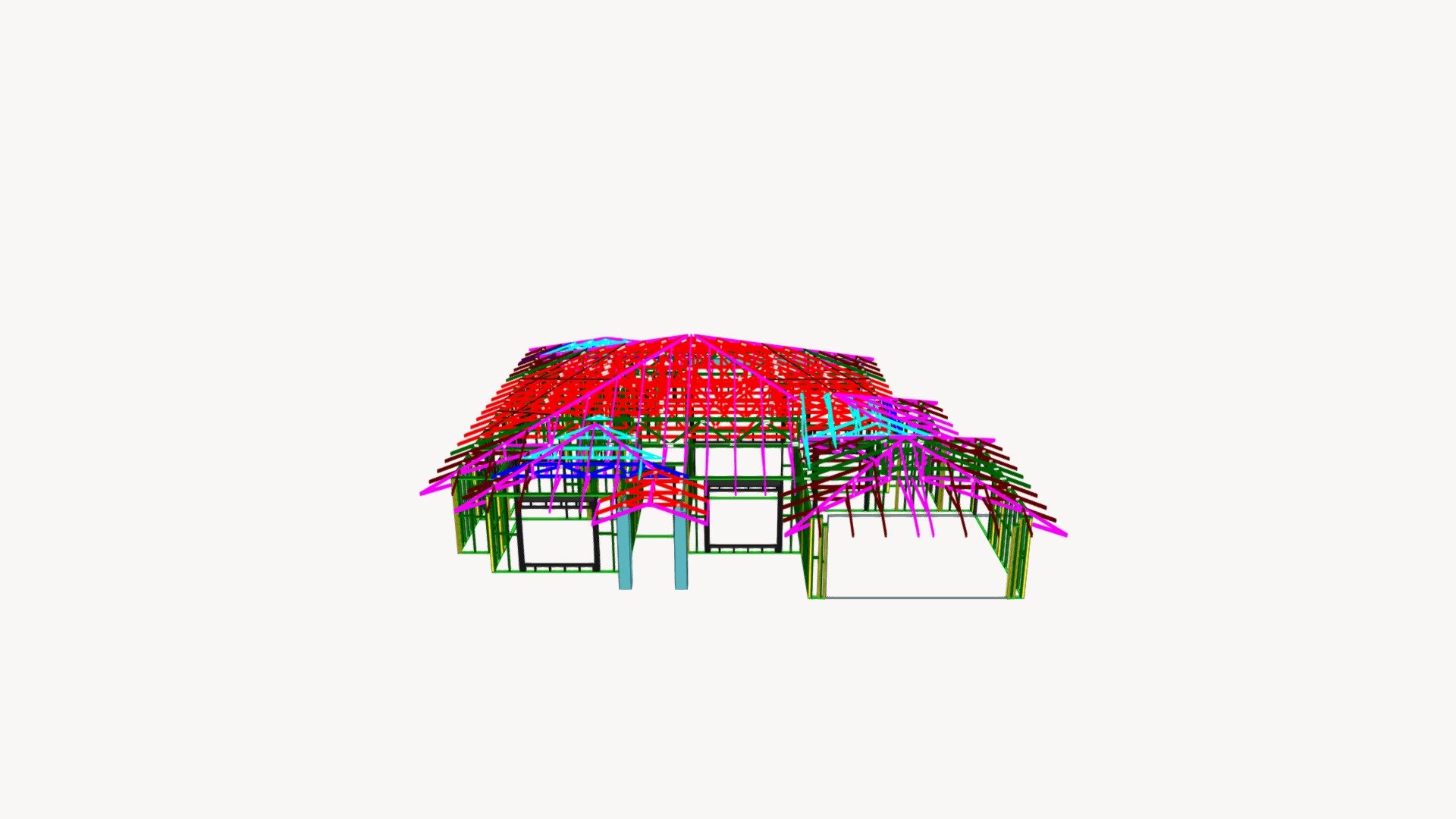 T9540 Truss Layout 3D Export