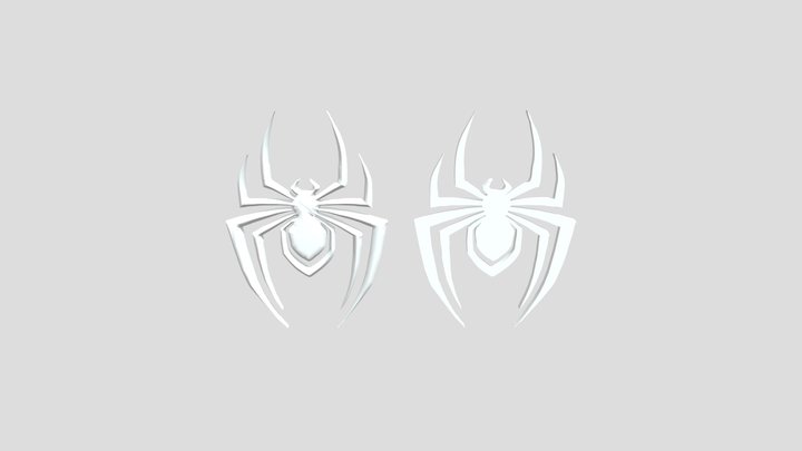 Miles Morales Spiderman Logo 3D Model