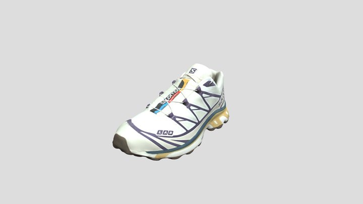 A White Salomon Trail Running Shoe 白色Salomon越野跑鞋 – Kostenloses 3D-Modell STL