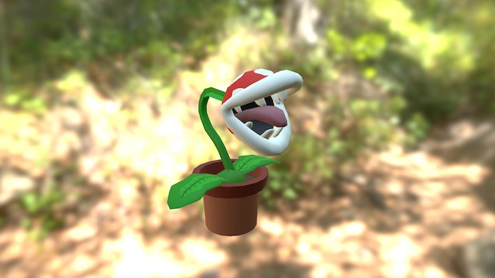 Adam's Potted Piranha Plant Model 3D Model