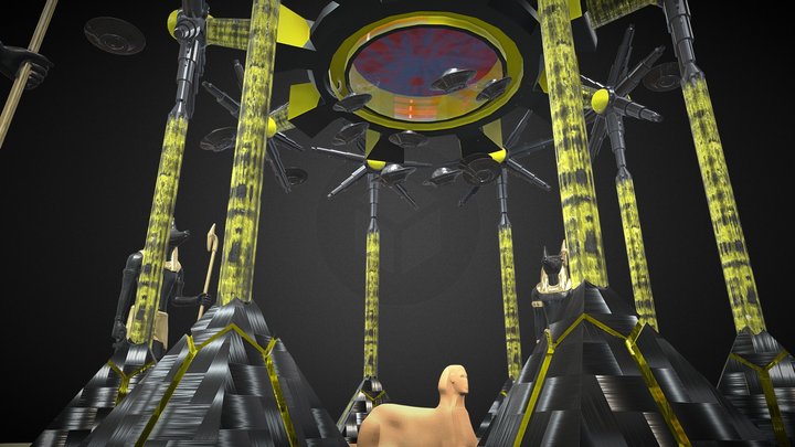 Alien Egypti 3D Model