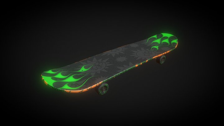 FERXXOCALIPSIS SkateBoard 3D Model