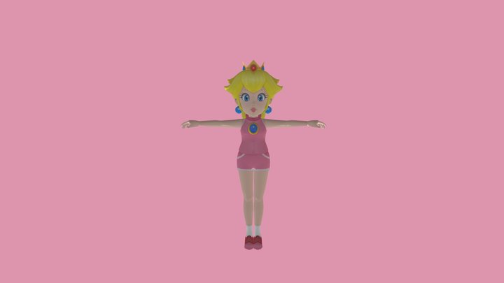 Mario Superstars Baseball - Peach – Kostenloses 3D-Modell STL