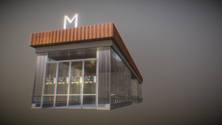 Subway enter 3D Model