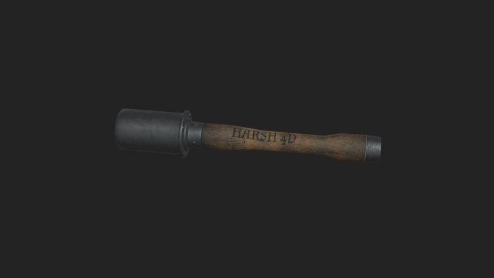 Hand grenade - Game ready 3D Model