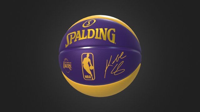 Lakers Basketball (Kobe Bryant Edition) 3D Model