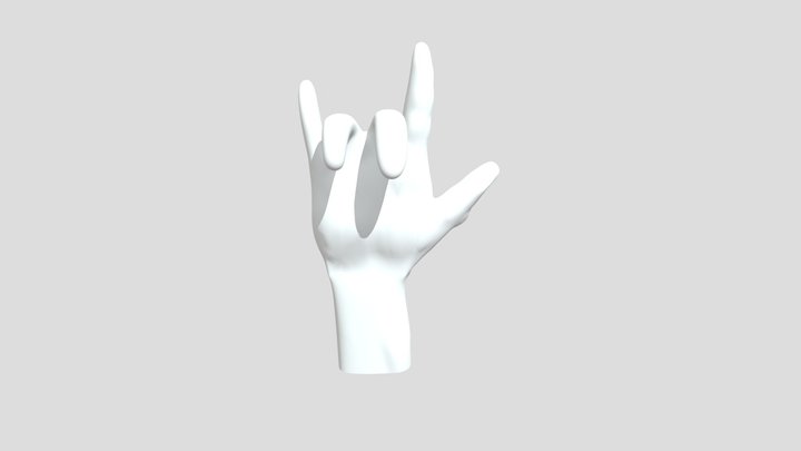 practica de mano 3D Model