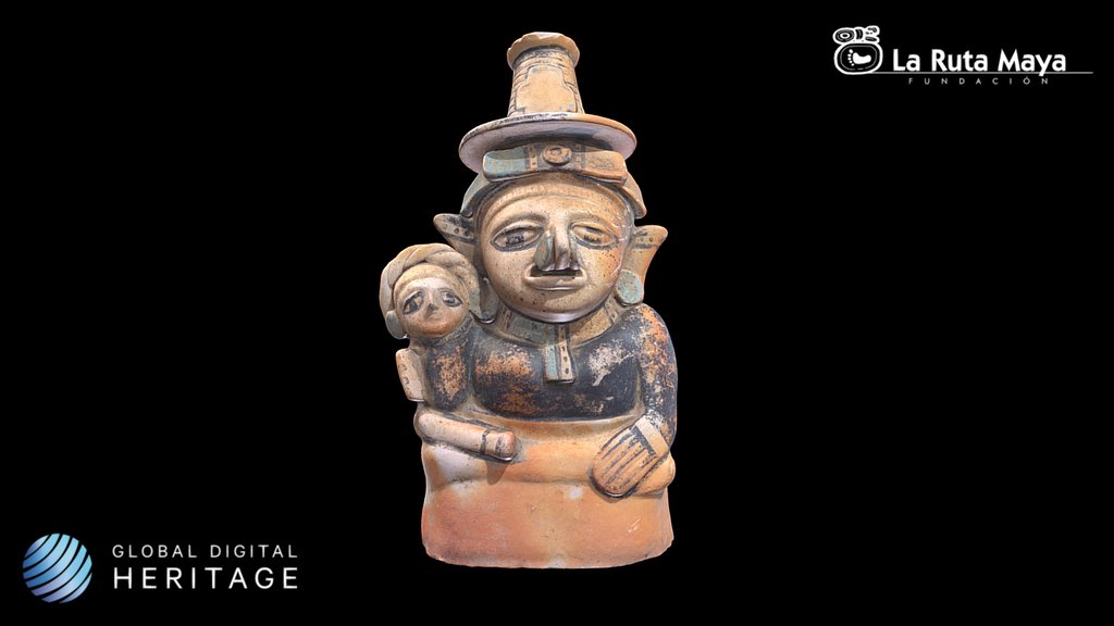 Figurine of a Kneeling Woman with Child