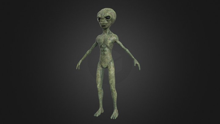 Alien (A-Pose) 3D Model