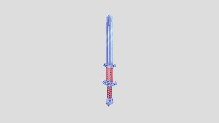 Low-poly Greatsword 3D Model