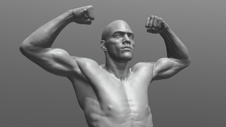 Alex "Poatan" Pereira - Zbrush Sculpt 3D Model