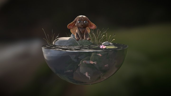 Squeeguy - Cute Creature - Water Environnement 3D Model