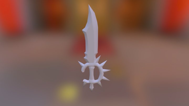 Model of Low Poly Weapon 3D Model