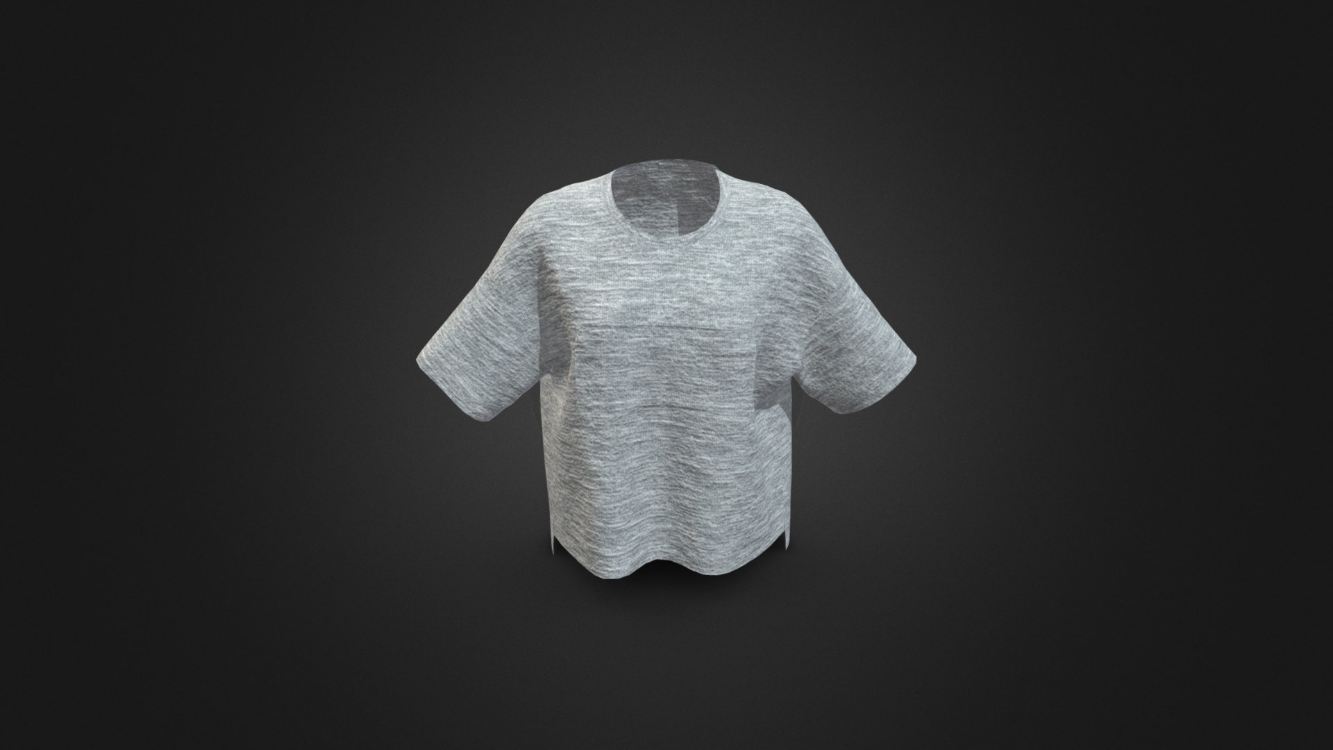 3D model Point T-Shirt - This is a 3D model of the Point T-Shirt. The 3D model is about a white shirt with a black background.