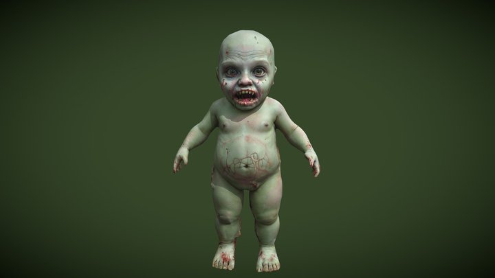 Zombie Baby 3D Model