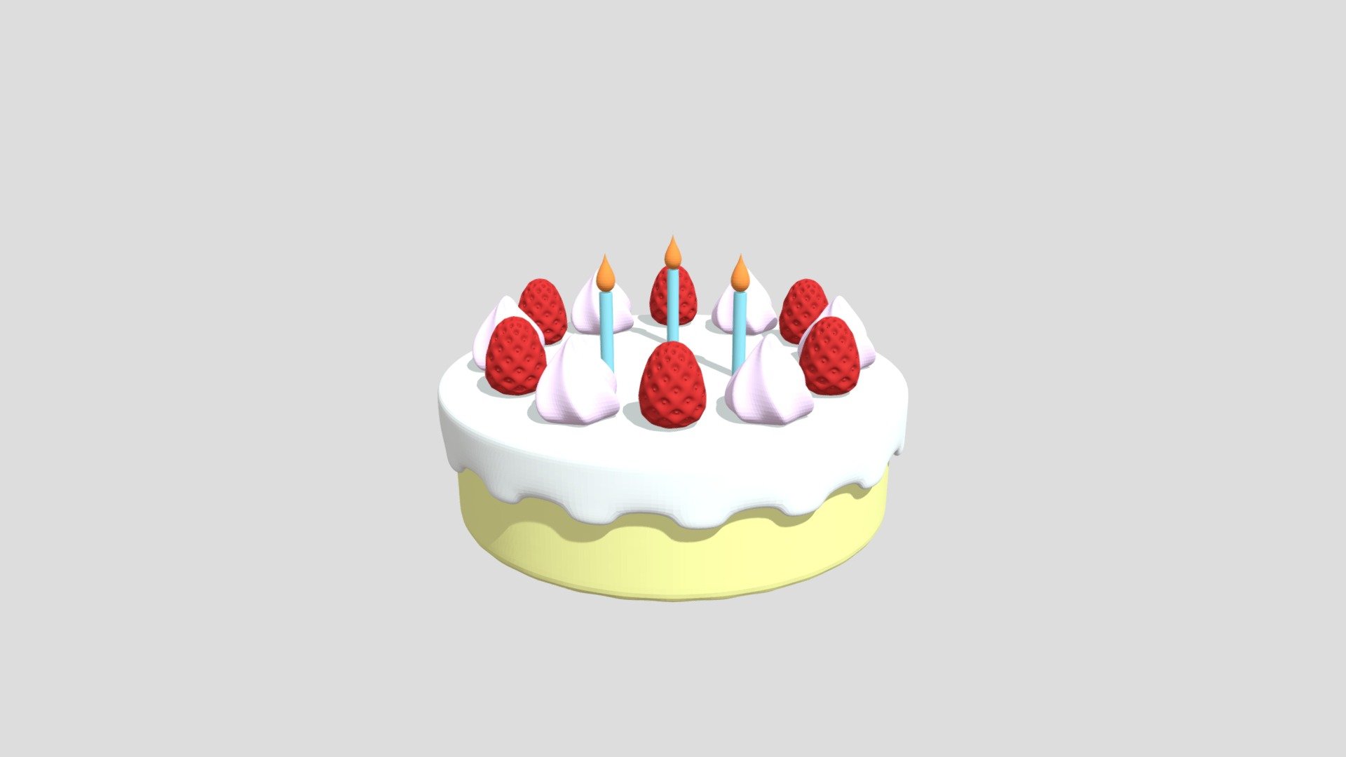 ObjectModel_o00004_cake - 3D model by studio_tekuteku [e5c60b8] - Sketchfab