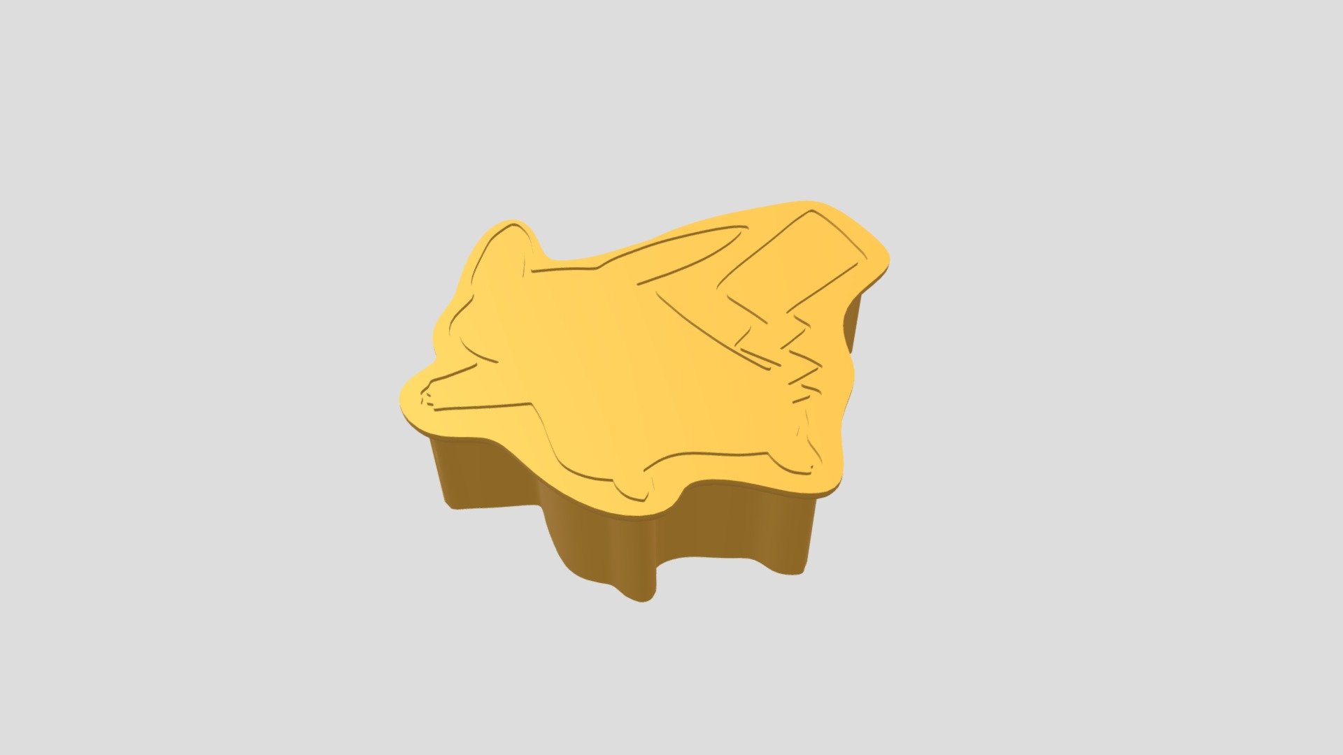 Pikachu Cookie Cutter - Download Free 3D model by markusb [e5c60c1