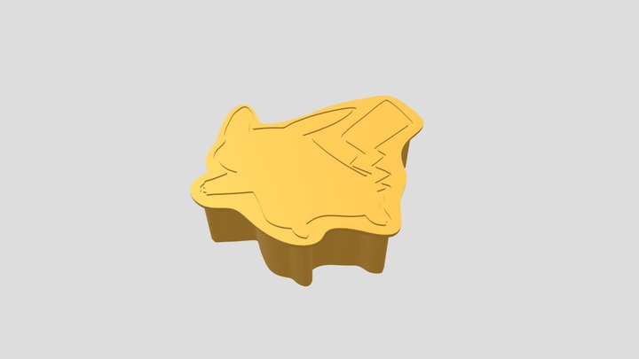 Pikachu Cookie Cutter 3D Model