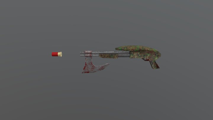 Weapon & Bullet 3D Model