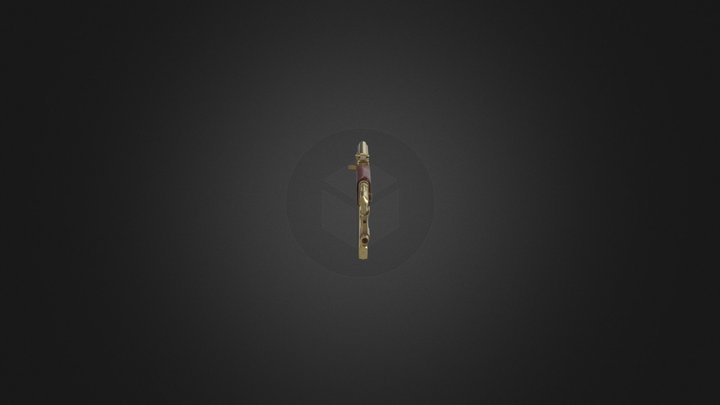 Ak47 Gold Edition 3D Model
