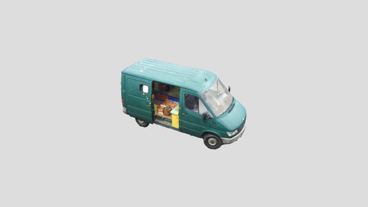 Mercedes 208d Travel Van LP 3D Model