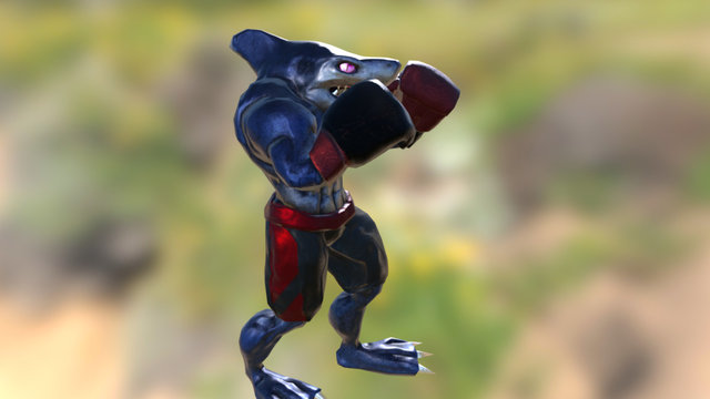 Street Shark 3D Model