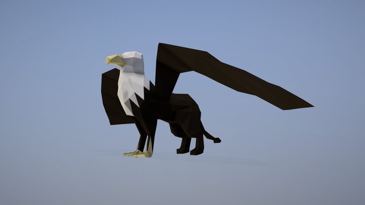 Low Poly Grifo 3D Model