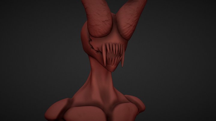 Demon Bust Sculpt 3D Model