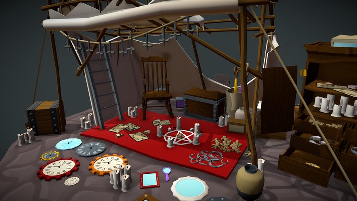 DAE Bazaar: Misfortune Store (Steampunk) 3D Model