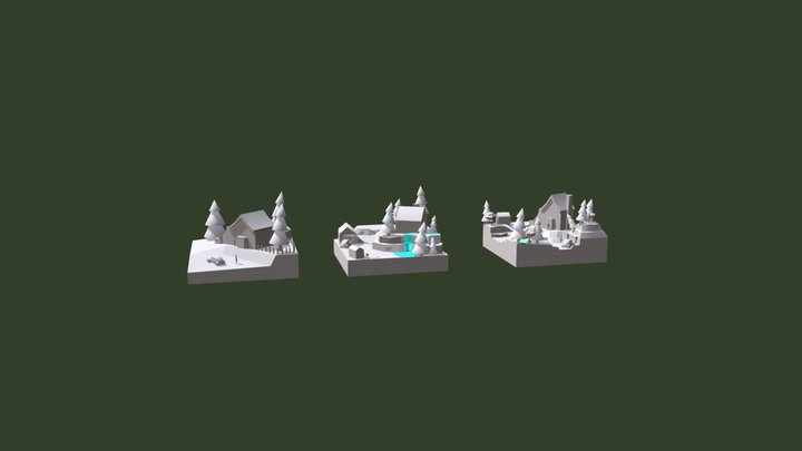 GRANDMA'S HOUSE - Blockout 3D Model