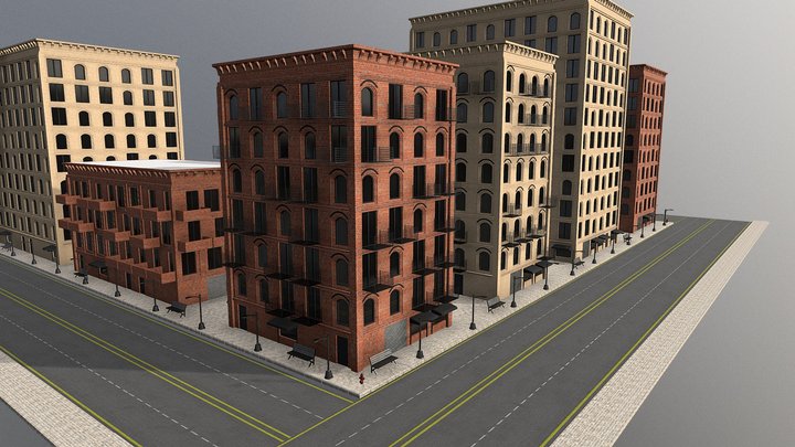 Street modular 3D Model