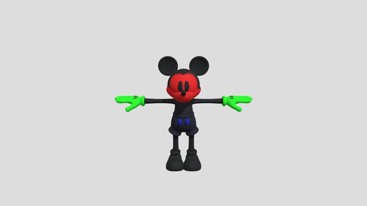 Epic Mickey Rebrushed - Mickey Mouse 3D Model