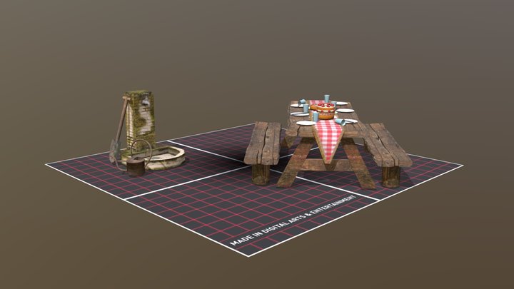 DAE 5 Finished props - Grandma's House 3D Model