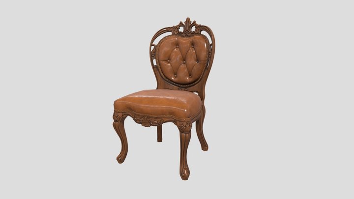 Vintage  Dining  Chair 3D Model