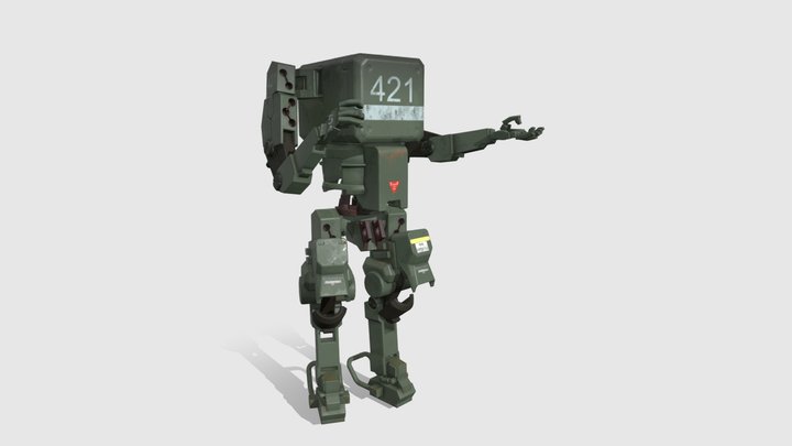 Robo-soldier 3D Model
