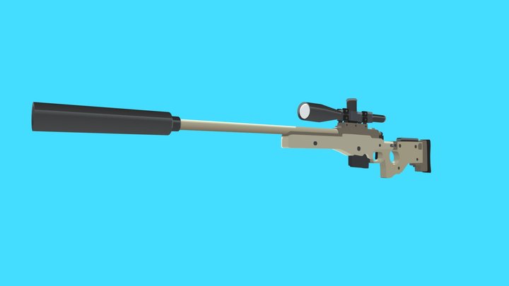 Sniper AWP 3D Model