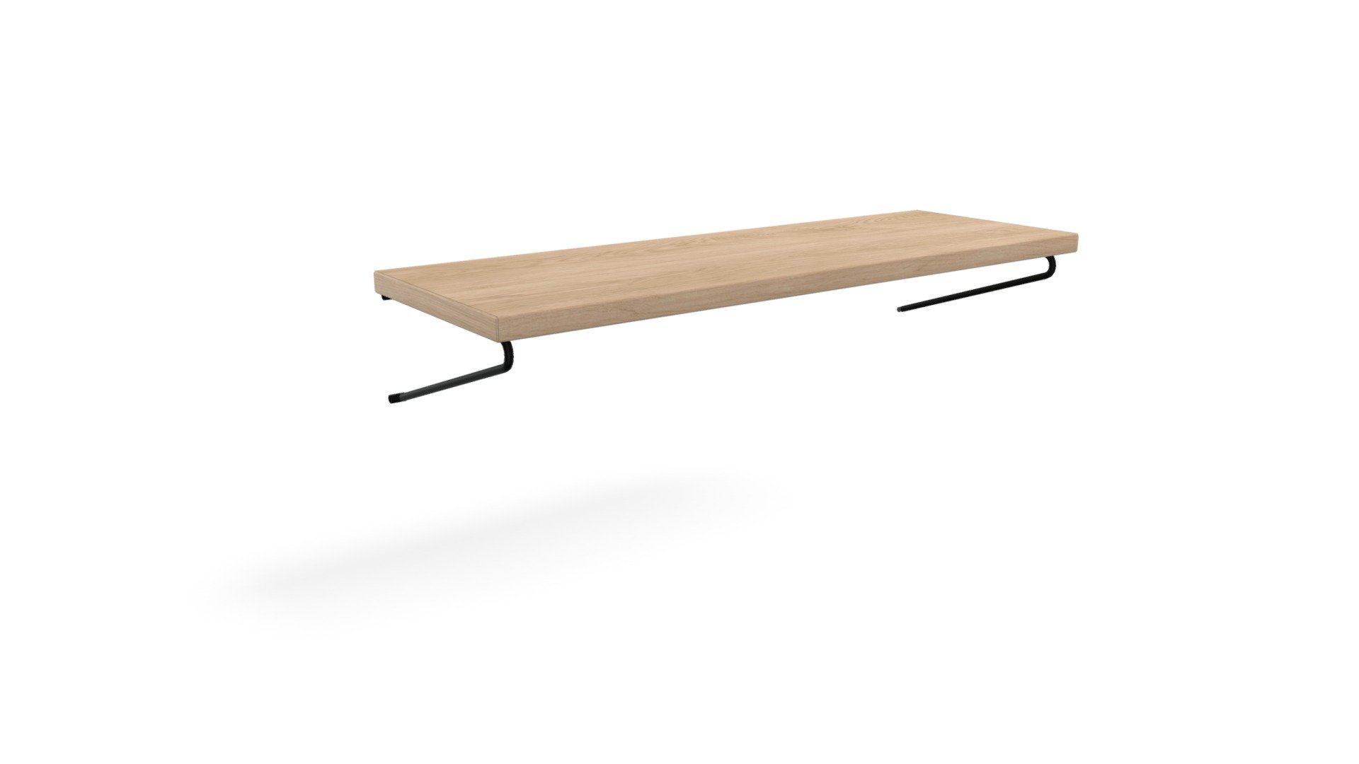 Jory Modular Connector Shelves, Walnut and Oak Download Free 3D model