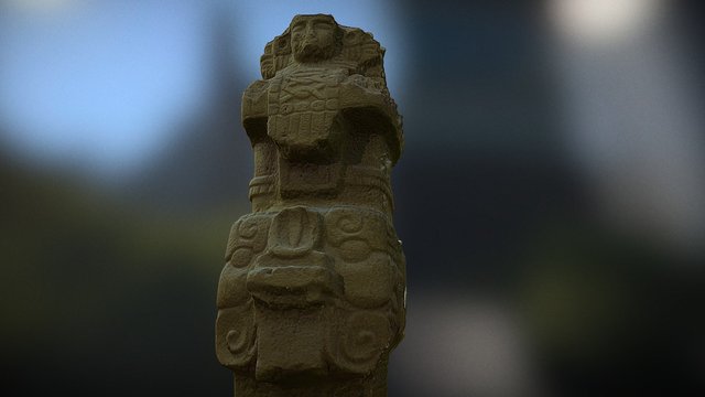 Monumento Maya Colección Aeropuerto Aurora 3D Model